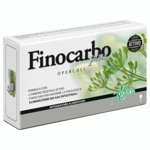 Aboca Finocarbo Plus Integratore per Gas Intestinali 20 Opercoli