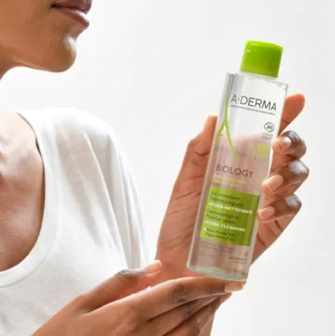 A-Derma Biology Acqua Micellare Dermatologica - Struccante idratante e detergente per pelle fragile - 200 ml