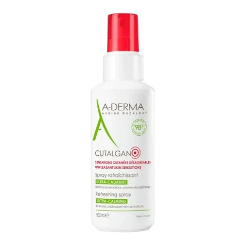 A-Derma Cutalgan Spray Ultra Lenitivo Rinfrescante per Neonati e Adulti 100ml