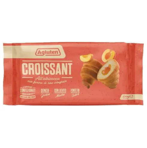 AGLUTEN Croissant Alb.4pz
