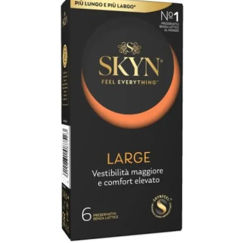 Akuel Skyn Profilattici Large Poliisoprene Senza Lattice Extra Sottile 6 Pezzi