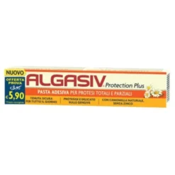 Algasiv Protection Plus Pasta Adesiva - Pasta adesiva per protesi dentale totale e parziale - 40 g