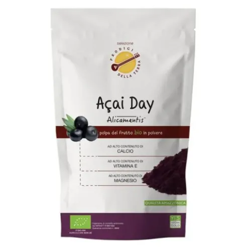 Alicamentis Acai Day Bio Integratore Alimentare Ricco di Fibre - 100g