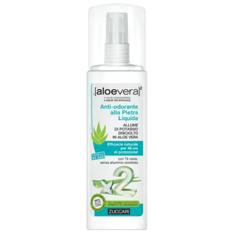 Aloevera 2 Anti-odorante alla Pietra Liquida - Efficacia naturale per 48 ore di protezione - 100 ml