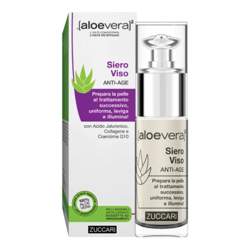 Aloevera 2 Siero Viso Anti-age - Base trucco uniformante ed illuminante - 30 ml