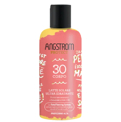 Angstrom Latte Solare Ultra Idratante SPF30 Limited Edition - Protezione solare alta adatta per il corpo - 200 ml