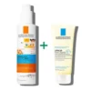 Anthelios Dermo-Pediatrics Spray Invisibile SPF 50+ + Lipikar Olio Lavante - Protezione solare molto alta 200 ml + olio detergente anti arrossamento 100 ml