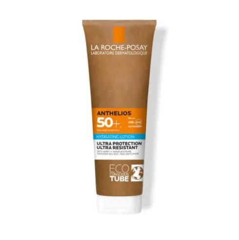 Anthelios Latte Solare Idratante SPF50+ Paper - Protezione solare resistente all'acqua per viso e corpo - 75 ml