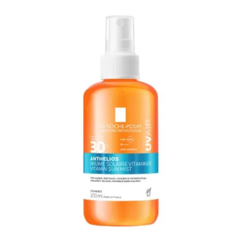 Anthelios Uvair Vitamin Sun Mist SPF30 - Protezione solare illuminante per viso e corpo - 200 ml