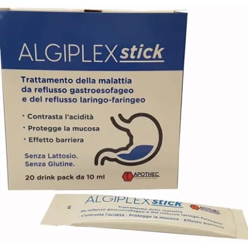 Apothec Algiplex Stick Integratore per Acidità Gastrica 20 Drink Pack