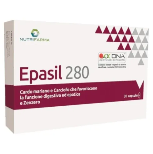 Aqua Viva Epasil 280 Integratore Fegato Cardo Mariano Carciofo 30 Capsule