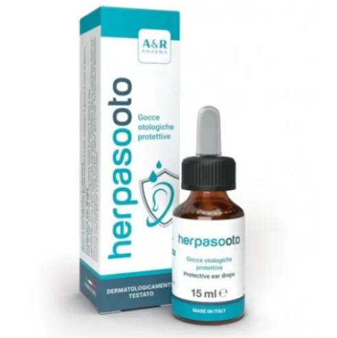 A&R Pharma Herpas Oto Gocce Auricolari Protettive per Infiammazioni 15ml