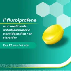 Aspi Gola - Trattamento sintomatico del mal di gola - Gusto Limone e Miele - 16 Pastiglie