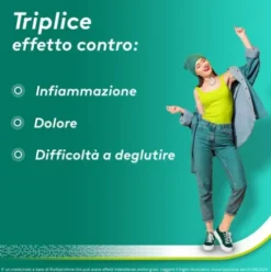 Aspi Gola - Trattamento sintomatico del mal di gola - Gusto Limone e Miele - 16 Pastiglie