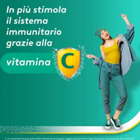 Aspirina C - Trattamento sintomatico di mal di testa, febbre e dolori da lievi a moderati - 40 compresse effervescenti 400 + 240mg