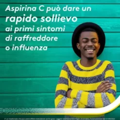 Aspirina C - Trattamento sintomatico di mal di testa, febbre e dolori da lievi a moderati - 10 compresse effervescenti 400 + 240mg