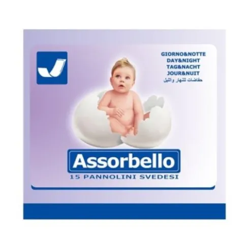 Assorbello Pannolini Svedesi Giorno e Notte 15 Pezzi