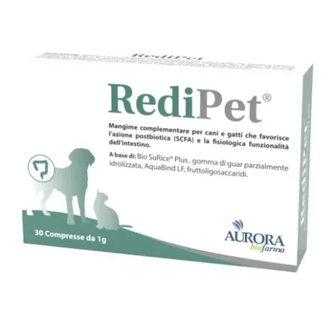 Aurora Biofarma Redipet Mangime Complementare per Cani e Gatti - 30 Compresse