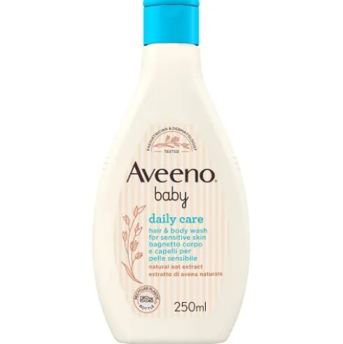Aveeno Baby Bagnetto Corpo e Capelli - Detergente delicato senza sapone - 250 ml
