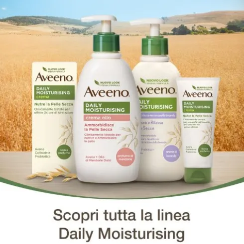 Aveeno Crema Olio Idratante Corpo - Adatta per pelle secca e sensibile - 300 ml