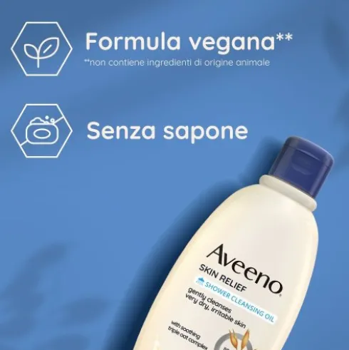 Aveeno Skin Relief Olio Bagno Doccia - Ideale per pelle secca e sensibile - 300 ml