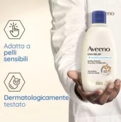 Aveeno Skin Relief Olio Bagno Doccia - Ideale per pelle secca e sensibile - 300 ml