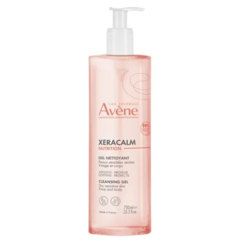 Avene Xeracalm Nutrition Gel Detergente - Detergente delicato per pelle secca e sensibile - 750 ml