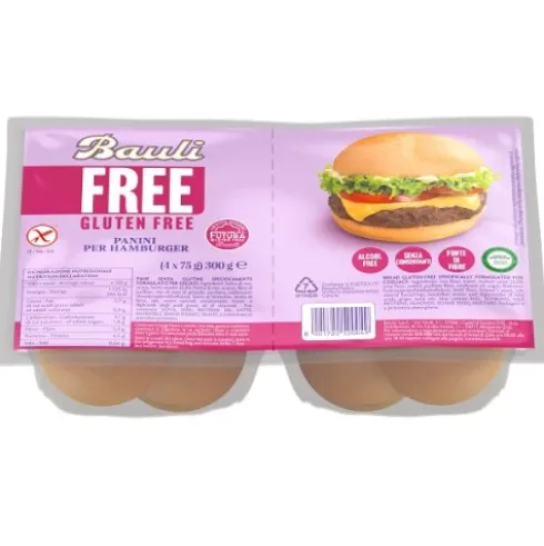 BAULI FREE Panini Hamburger4pz