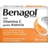 Benagol - Sollievo rapido dai primi sintomi del mal di gola - 24 Pastiglie - Gusto Arancia - con Vitamina C