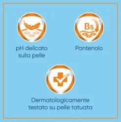 Bepanthenol Tattoo Detergente per Tatuaggio - Detergente delicato per pelle tatuata - 200 ml