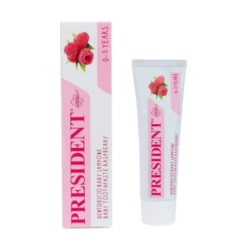 Betafarma President Baby Dentifricio 0-3 Anni Lampone Senza Allergeni 30ml