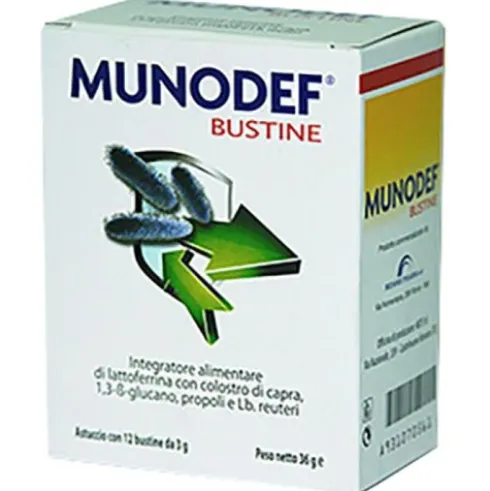 Biemme Pharma Munodef Integratore Alimentare Supporto Difese Immunitarie 12 Bustine