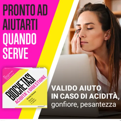Biochetasi Digestione e Acidità - Integratore per facilitare la digestione - 20 Bustine