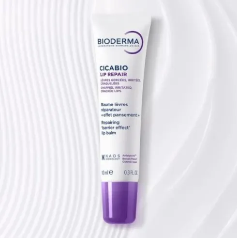 Bioderma Cicabio Lip Repair - Balsamo riparatore per labbra secche e screpolate - 10 ml