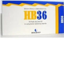 Biogroup HB 36 Ridismen Omeopatico Benessere Organismo 10 Fiale 2 ml