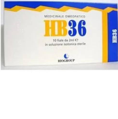Biogroup HB 36 Ridismen Omeopatico Benessere Organismo 10 Fiale 2 ml