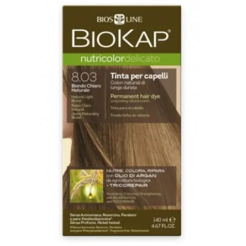 Biokap Nutricolor Delicato 8.03 Tinta Biondo Chiaro Naturale