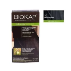 Biokap Nutricolor Tinta Capelli 1.0 Nero Senza Ammoniaca con Olio di Argan