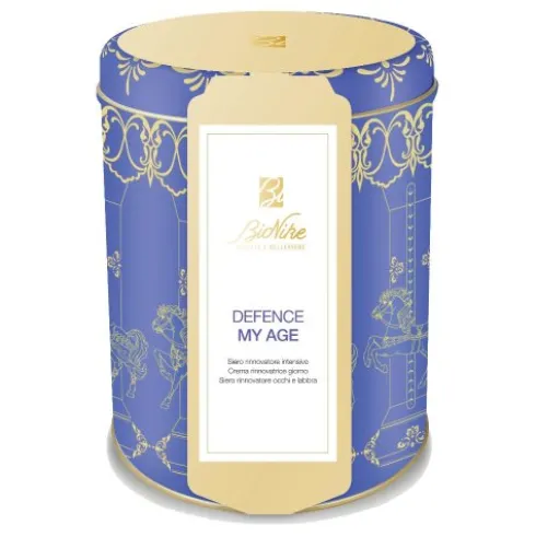 Bionike Cofanetto di Natale 2023 Defence My Age - Siero viso 30 ml + Crema giorno 50 ml + Siero occhi e labbra 15 ml