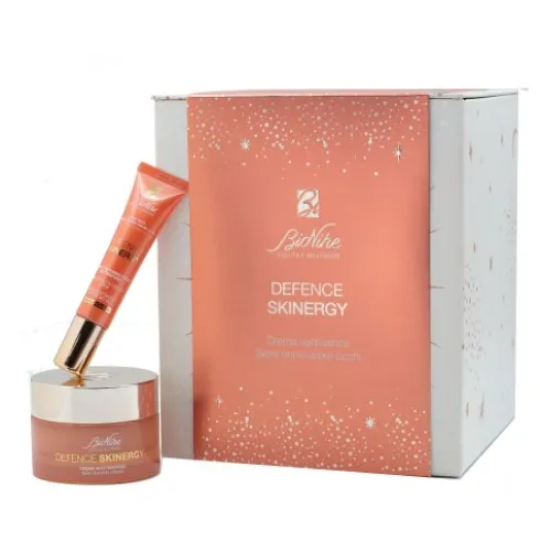 Bionike Cofanetto di Natale Defence Skinergy - Crema rinnovatrice 50 ml + Siero rinnovatore occhi 15 ml
