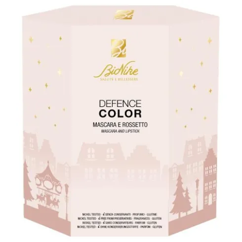 Bionike Defence Color Cofanetto di Natale 2023 - Mascara extra volume + Creamy Velvet Rossetto Rosso 110