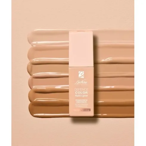 Bionike Defence Color Hydra Glow Fondotinta SPF15 04 - Fondotinta idratante effetto glow - Tonalità beige - 30 ml