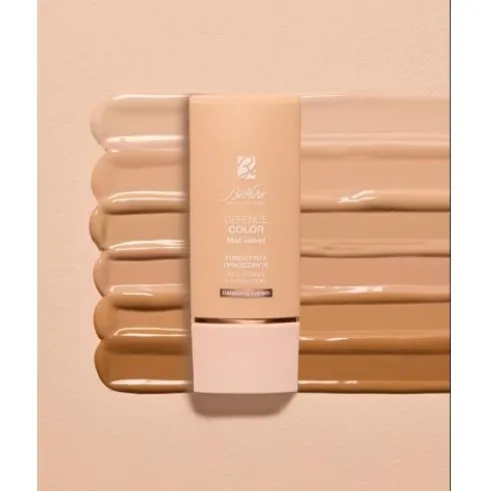 Bionike Defence Color Mat Velvet Fondotinta SPF15 05 - Fondotinta opacizzante a lunga tenuta - Tonalità Honey - 30 ml