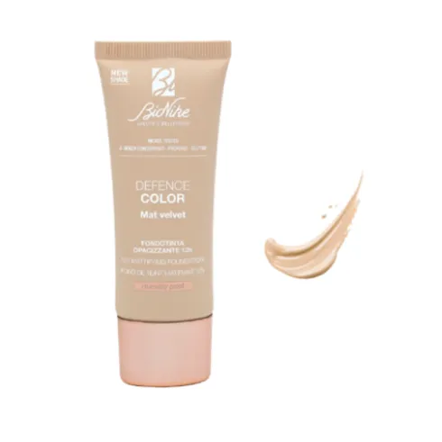 Bionike Defence Color Mat Velvet Fondotinta SPF15 401 - Fondotinta opacizzante a lunga tenuta - Nuance perle - 30 ml