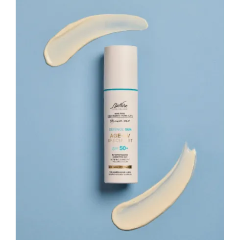 Bionike Defence Sun Age Uv Specialist SPF 50+ - Fotoprotezione correttiva mat anti-rughe e anti-macchie - 50 ml