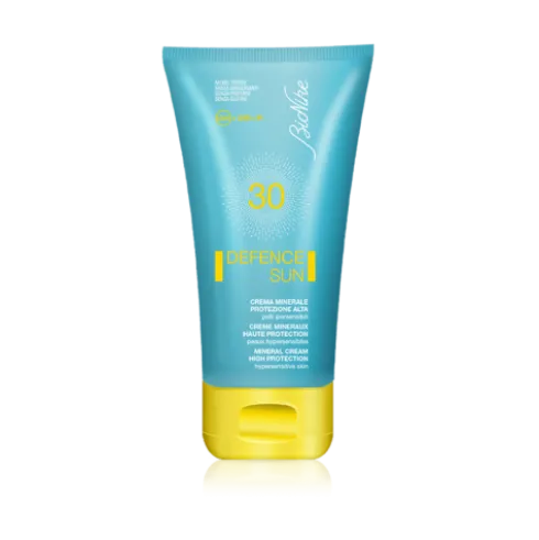Bionike Defence Sun SPF30 Crema Minerale - Protezione solare alta per viso e corpo - 50 ml