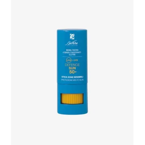 Bionike Defence Sun Stick zone sensibili SPF50+ - Stick solare labbra e zone sensibili - 9 ml