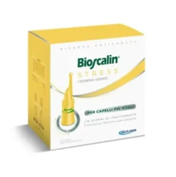 Bioscalin Stress Anticaduta Trattamento Fiale Unisex per Capelli Deboli 7 Fiale
