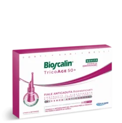 Bioscalin Tricoage 50+ Fiale Anticaduta Ridensificanti - Per capelli diradati e per donne over 50 - Un mese di trattamento - Taglio prezzo