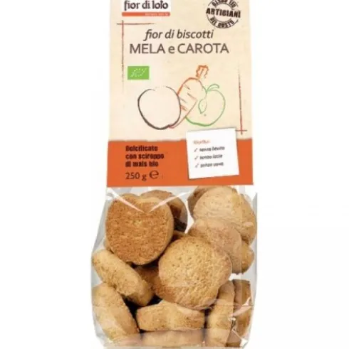 Biotobio Fior Di Biscotti Carota e Mela Biologici 250g
